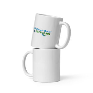 White glossy mug
