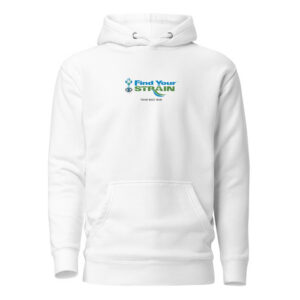 Find Your Strain™ Official Logo Premium Hoodie — White